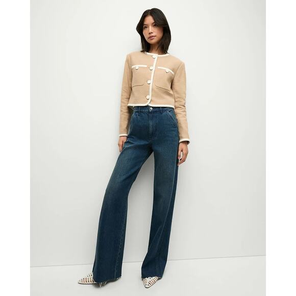 VERONICA BEARD Beale Cotton-Blend Tweed Jacket Size 8 - Picture 2 of 15